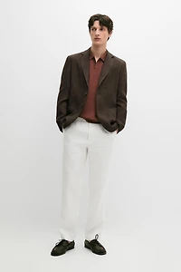 Veste chinée 100 % lin