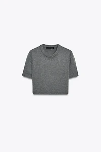 BUTTON KNIT DETACHABLE SWEATER