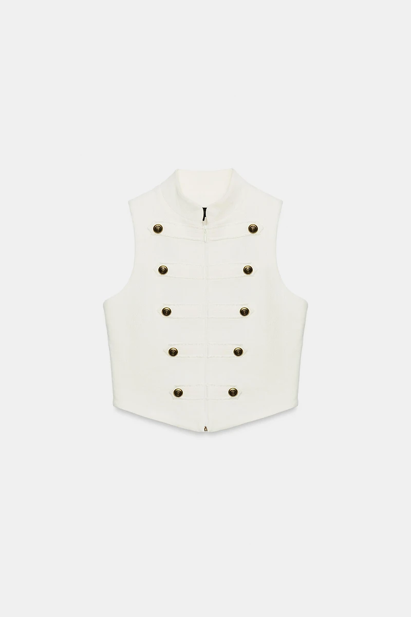 GILET HALTER BOUTONS