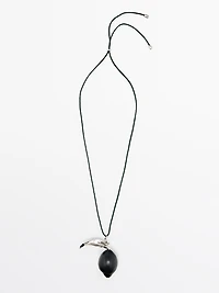 Leather cord pendant