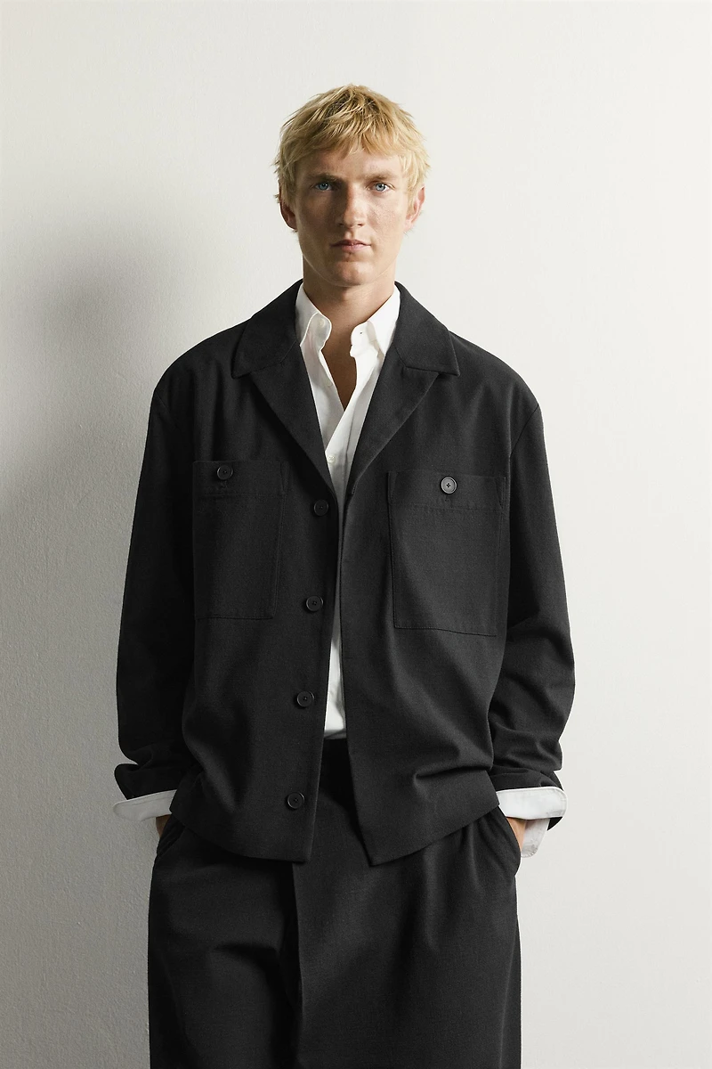 RELAXED FIT POCKET OVERSHIRT