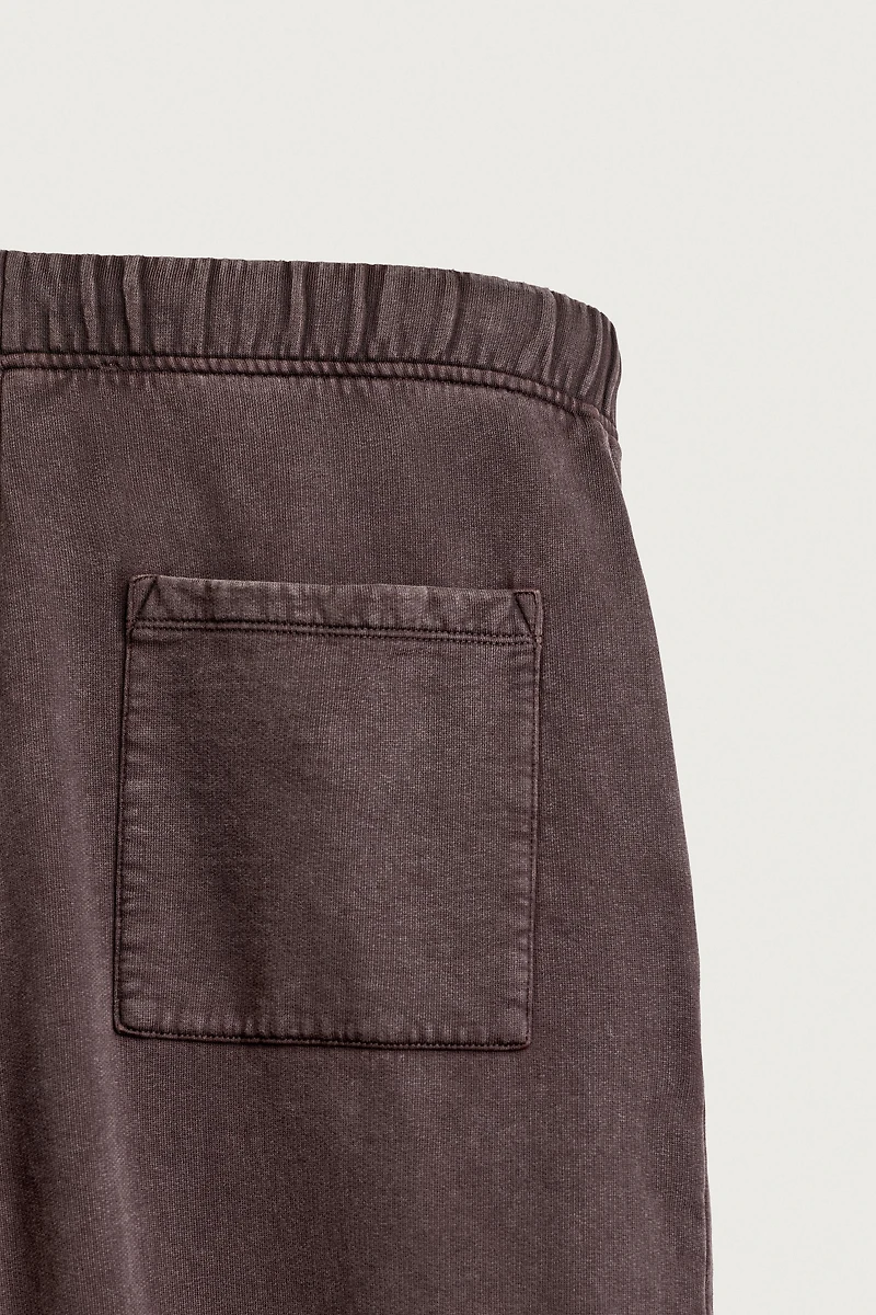 RELAXED FIT WASHED SWEATPANTS