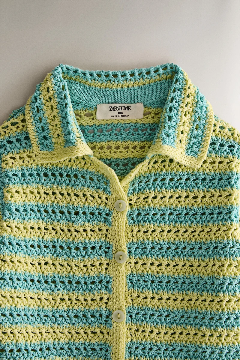 CHEMISE ENFANT PLAGE CROCHET