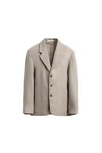 RELAXED FIT COTTON - LINEN SUIT BLAZER