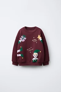 PRINTED ELVES SWEATSHIRT