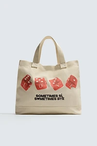 SAC SHOPPER EN TISSU