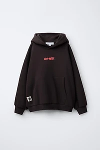 PRINTED HOODIE SWEATSHIRT