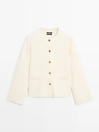 100% wool knit cardigan