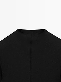Long sleeve T-shirt with seam detail