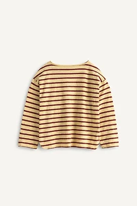 LIMITED EDITION EMBROIDERED FLORAL STRIPED T-SHIRT