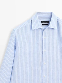 Chemise rayures lin
