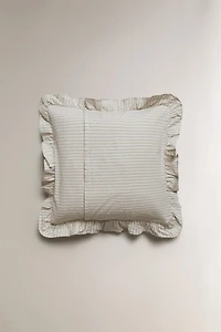 CHILDREN’S STRIPED THROW PILLOW COVER