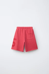 PLUSH NUMBER AND GRAFFITI SHORTS