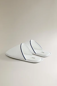 PIPING MULE SLIPPERS