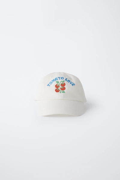 EMBROIDERED TOMATO CAP