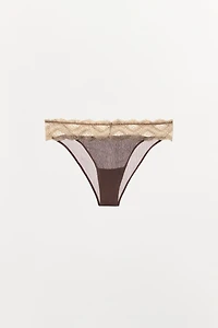 CONTRAST LACE PANTIES