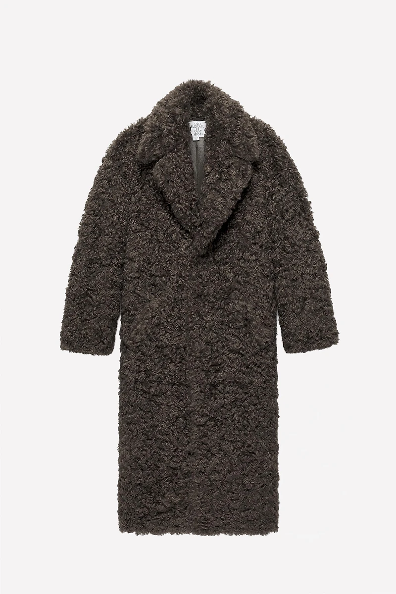 LUDOVIC DE SAINT SERNIN x ZARA DOUBLE-FACED FAUX LEATHER COAT