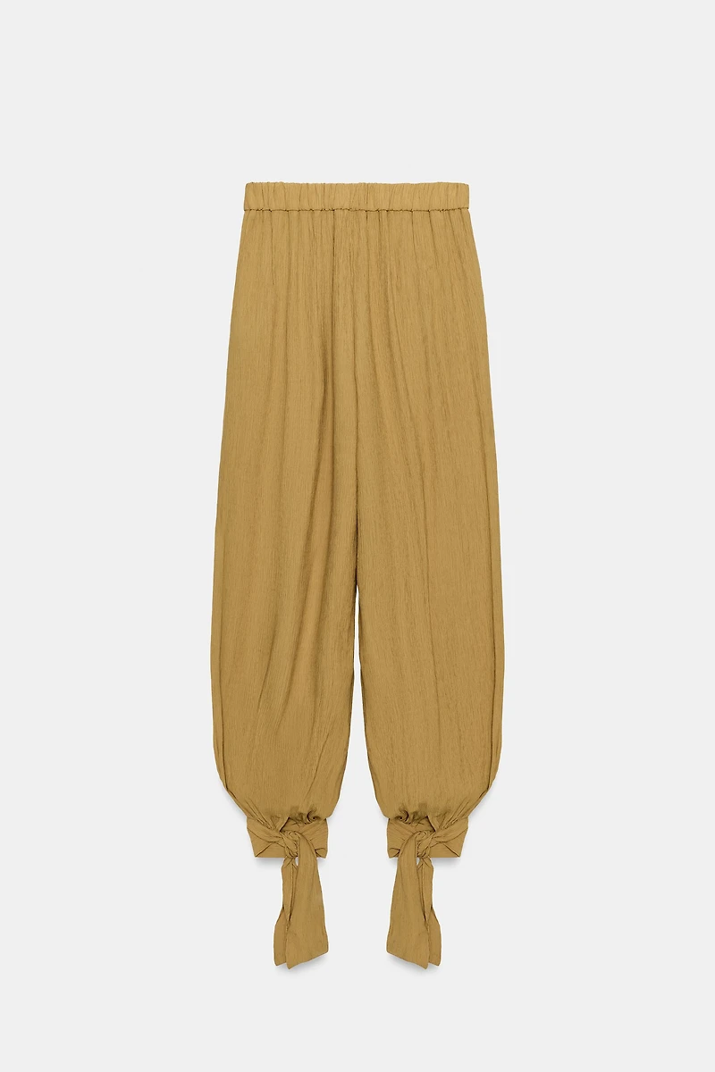 PANTALON BOUFFANT AVEC NŒUDS