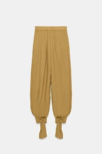 PANTALON BOUFFANT AVEC NŒUDS