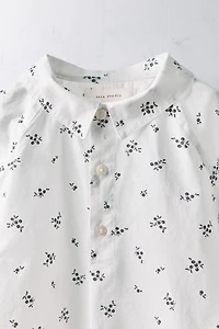 AGES 6-10/LIMITED EDITION FLORAL POPLIN SHIRT