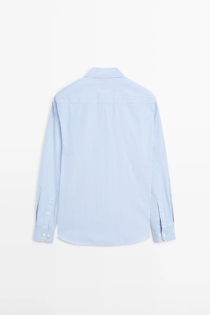 100% cotton poplin regular fit shirt