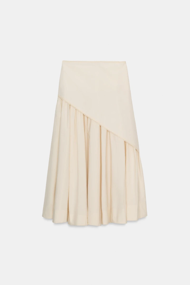 SCARF VOLUME MIDI SKIRT