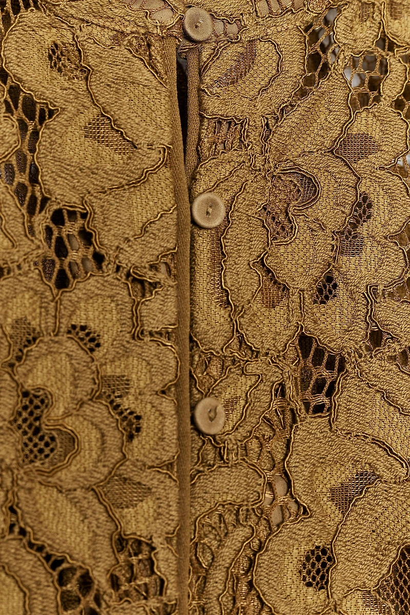 ZW COLLECTION LACE JACKET WITH BALLOON SLEEVES