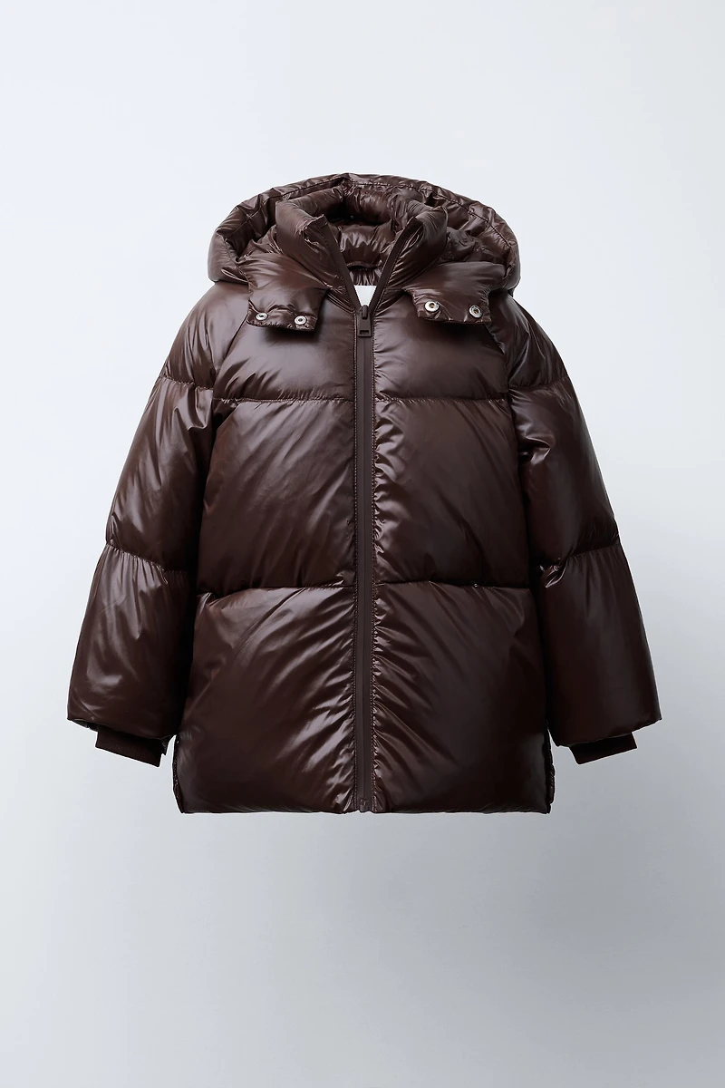 DOWN PUFFER COAT, WATER REPELLENT AND WIND RESISTANT