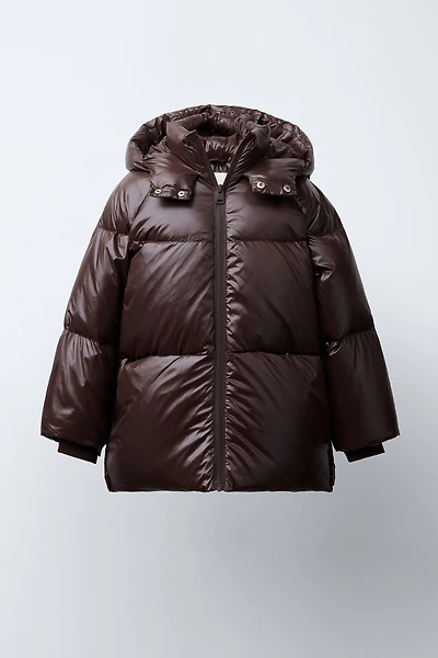 DOWN PUFFER COAT, WATER REPELLENT AND WIND RESISTANT