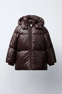 DOWN PUFFER COAT, WATER REPELLENT AND WIND RESISTANT