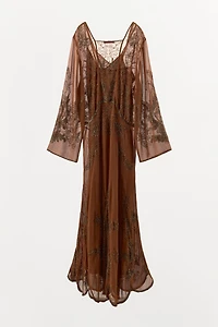 LIMITED EDITION BEADED GEORGETTE DRESS