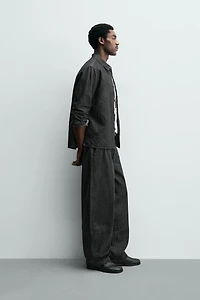 BARREL FIT DENIM CHINO PANTS