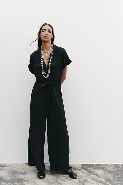 FLOWY POCKET JUMPSUIT