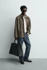 SAC À MAIN EN CUIR AVEC CEINTURE