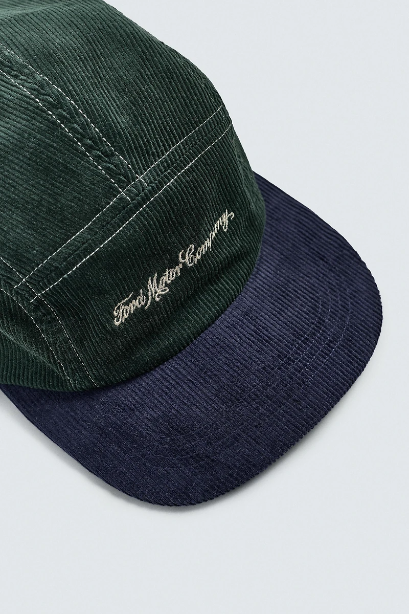 CORDUROY FLAT VISOR CAP FORD ©