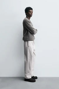 RIB KNIT BAKER COLLAR JUMPER