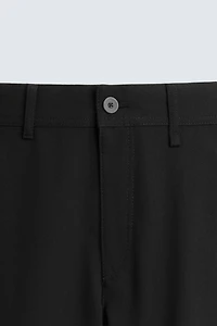 TEXTURED STRETCH PANTS