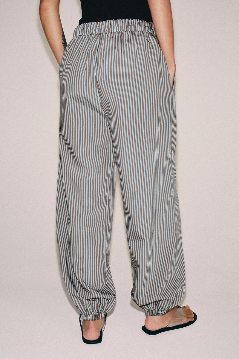 ZW COLLECTION STRIPED BALLOON PANTS