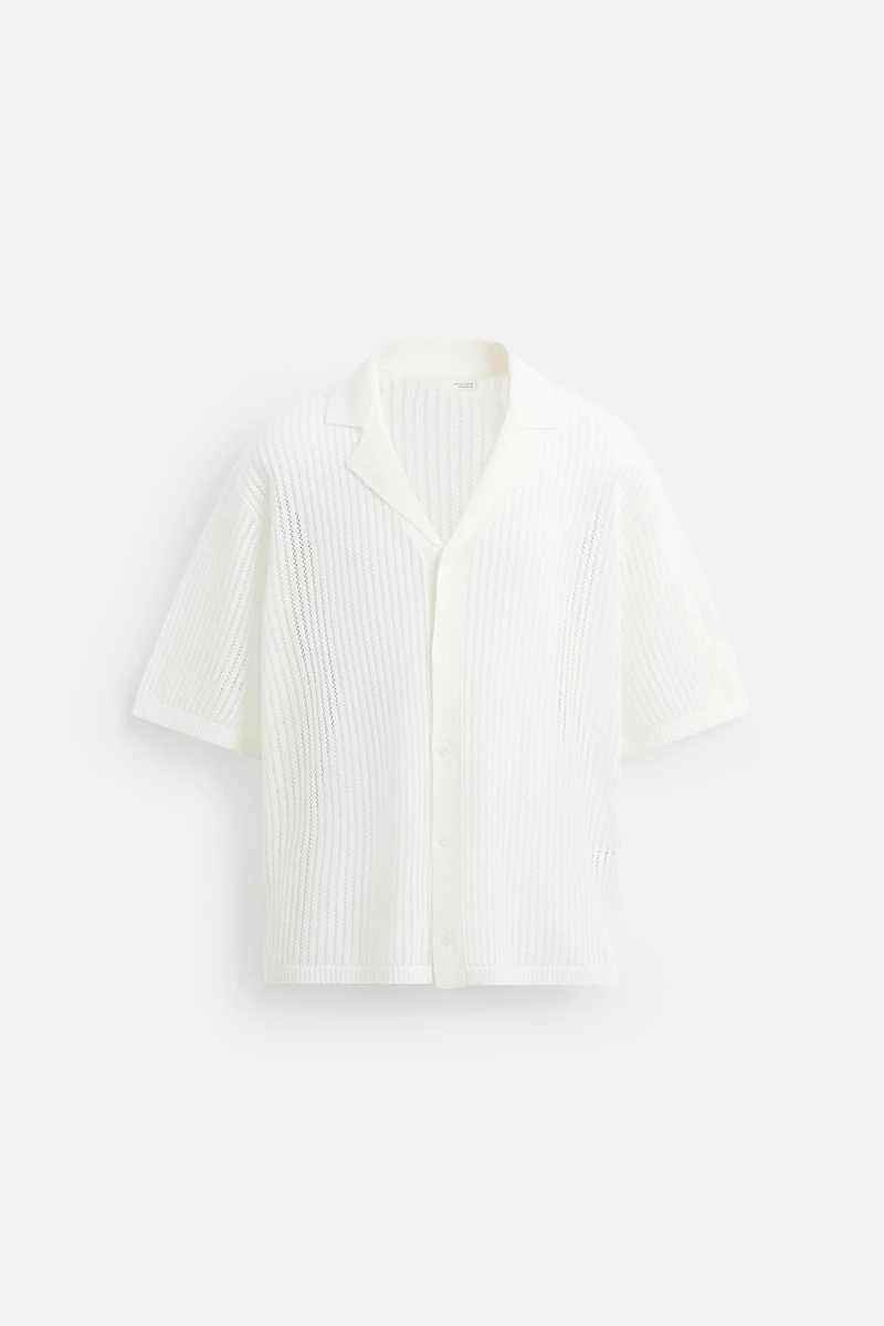 LACE KNIT SHIRT