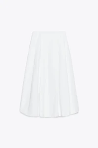 PLEATED MIDI SKIRT