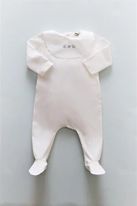 CHILDREN'S EMBROIDERED ELEPHANT ROMPER