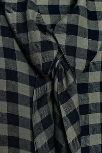 GATHERED GINGHAM SHIRT ZW COLLECTION
