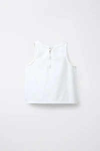 SLEEVELESS ZIP TOP