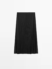 Long pleated skirt