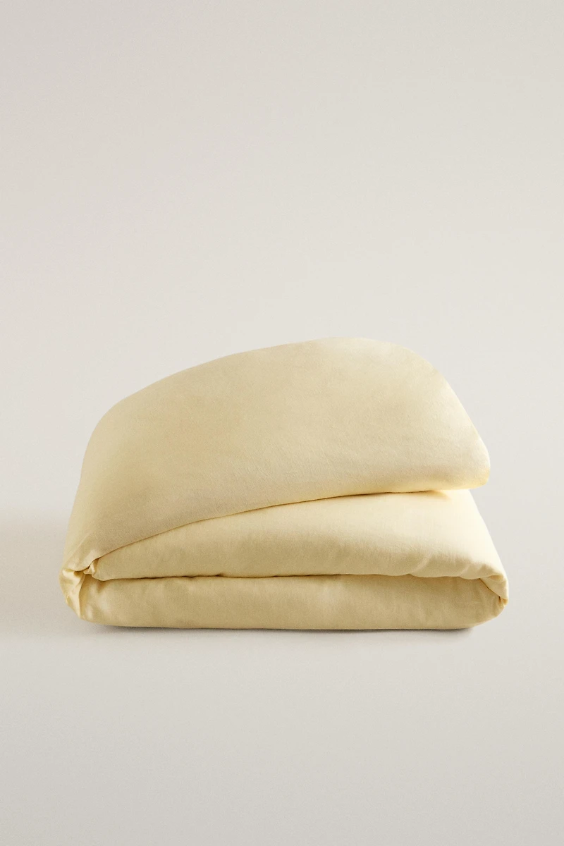 WASHED LINEN DUVET COVER (140 GSM)