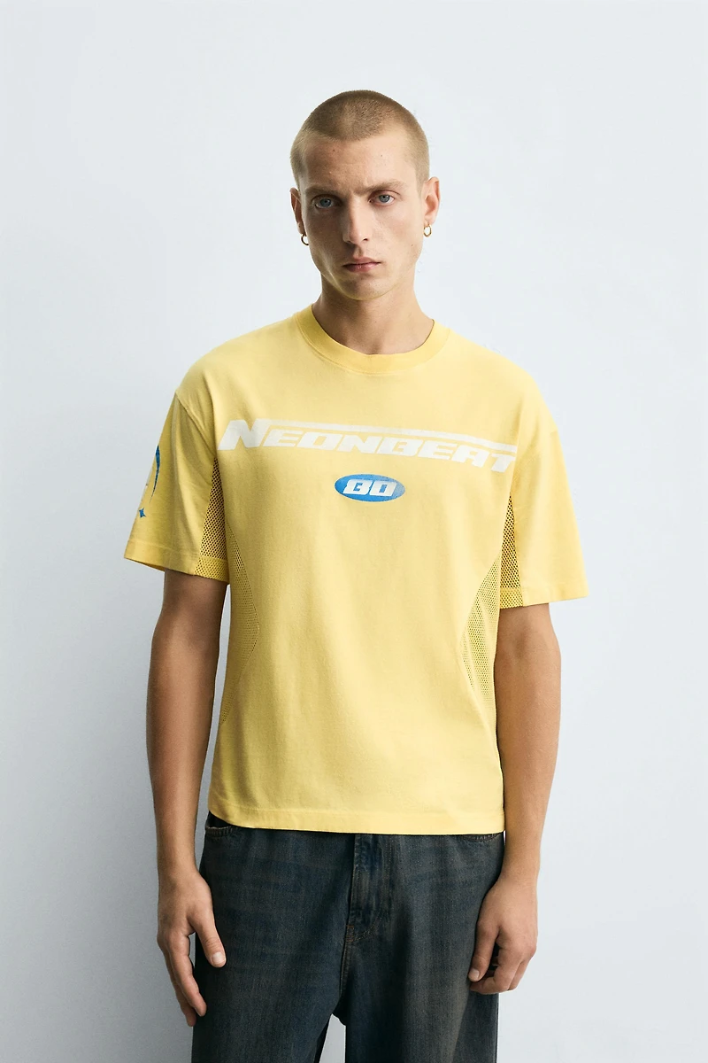 COMBINATION TEXT T-SHIRT