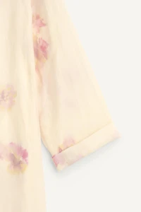 MANTEAU VESTE LONGUE SOIE IMPRIMÉ ÉDITION LIMITÉE