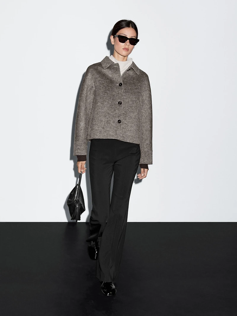 Short flecked coat