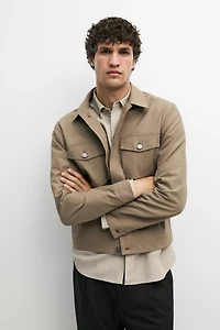 Double pocket trucker jacket