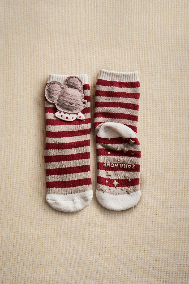 CHILDREN'S CHRISTMAS MOUSE STOCKING